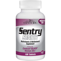 Вітаміно-мінеральний комплекс для жінок 21st Century Sentry Senior Women 50+ Multivitamin & Multimineral Supplement 100 Tablets 21st Century