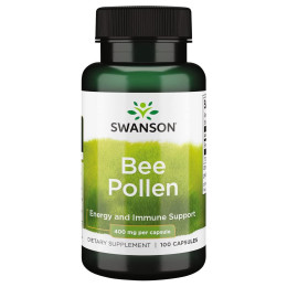 Бджолиний пилок Swanson Bee Pollen 400 mg 100 Caps Swanson