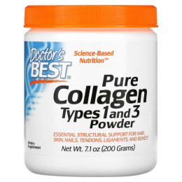 Коллаген 1 и 3 типа Doctor's Best (Collagen types 1 and 3 Powder) 200 г