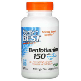 Бенфотиамин Doctor's Best (Benfotiamine) 360 капсул