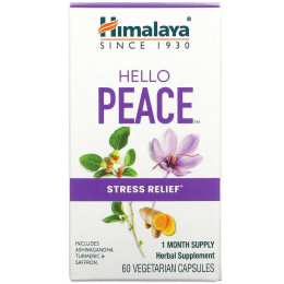 Himalaya, Hello Peace, снятие стресса, 60 вегетарианских капсул