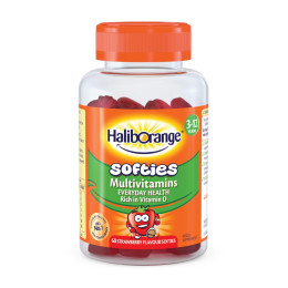 Softies Multivitamins - 60 softgels Strawberry Haliborange