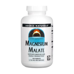 Magnesium Malate 1250 mg - 180 tabs Source Naturals