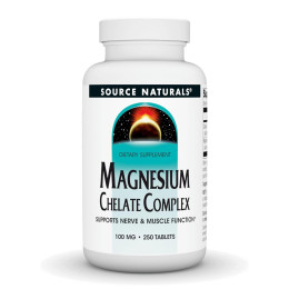 Magnesium Chelate Complex 100mg - 250 tabs Source Naturals