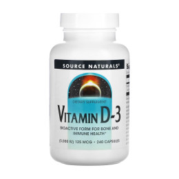 Vitamin D-3 5000 IU - 240 caps Source Naturals