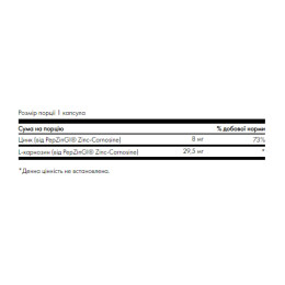 Zinc Carnosine Featuring Pepzingi - 60 сaps Swanson