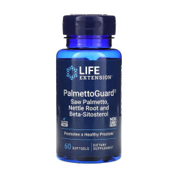 PalmettoGuard® Saw Palmetto/Nettle Root Formula with Beta-Sitosterol - 60 softgels Life Extension