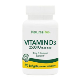 Vitamin D3 2500 IU - 90 softgels Nature's Plus