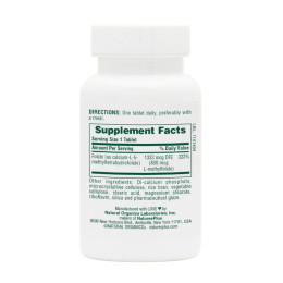 Folic Acid 800mcg - 90 tabs Nature's Plus