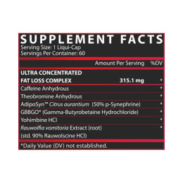 Lipo 6 Black Ultra Concentrate - 60 caps (EU version) Nutrex