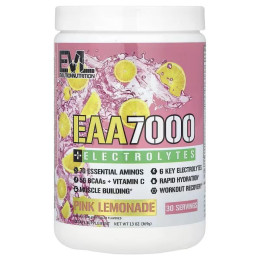 Незаменимые аминокислоты + электролиты Evlution Nutrition EAA 7000 + Electrolytes 369 g (Pink Lemonade) Evlution Nutrition