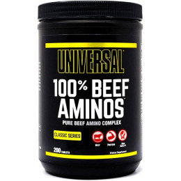 Комплекс амінокислот Universal 100% Beef Aminos, 200tabl Universal