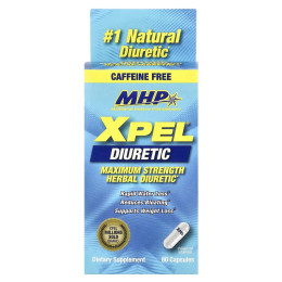 Сечогінні таблетки Mhp XPEL® Diuretic Maximum Strength Caffeine Free 80 Capsules MHP