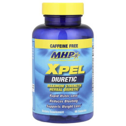 Сечогінні таблетки Mhp XPEL® Diuretic Maximum Strength Caffeine Free 80 Capsules MHP