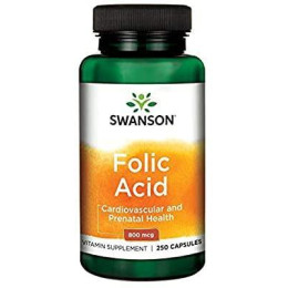 Folic Acid 800 mcg 250 Caps Swanson