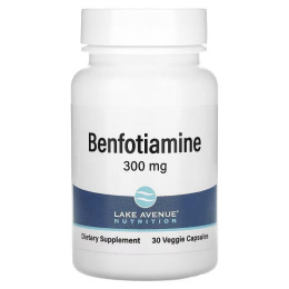 Бенфотиамин Lake Avenue Nutrition Benfotiamine, 300 mg, 30 Veggie Capsules Lake Avenue Nutrition