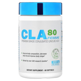 Конъюгированная линолевая кислота AllMax CLA80 Femme, Premium Grade Conjugated Linoleic Acid, 1,000 mg, 60 AllMax Nutrition