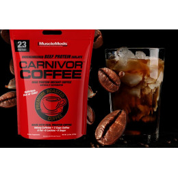 Протеїн MuscleMeds Carnivor Coffee Bioengineered Beef Protein Isolate 924 g (Premium Roasted Coffee) MuscleMeds