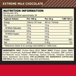 Протеїн Optimum Nutrition Gold Standard 100% Whey 908g (Extreme Milk Chocolate) EU Optimum Nutrition