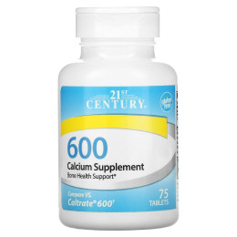 Кальцій 21st Century (Calcium supplement) 600 мг 75 таблеток