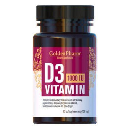 Витамин Д3 GoldenPharm (Vitamin D3) 1000 МЕ 150 мг 90 капсул