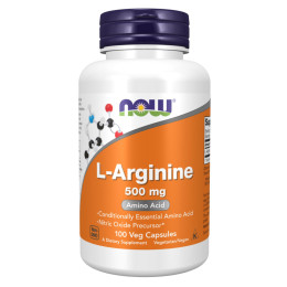 L-Arginine 500mg - 100caps Now Foods