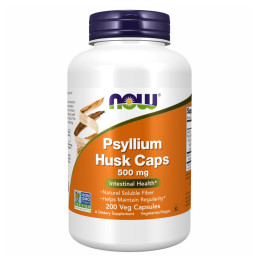 Psyllium Husk 500mg - 200 vcaps Now Foods