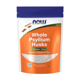 Psyllium Husks Whole - 454g Now Foods