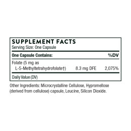 5-MTHF 5 mg - 60 caps Thorne