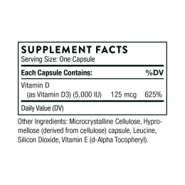 Vitamin D-5000 NSF - 60 caps Thorne