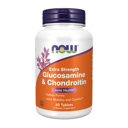 Glucosamine & Chondroitin Extra Strength - 60 tabs Now Foods