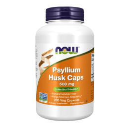 Psyllium Husk Caps 500 mg - 500 vcaps Now Foods