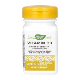 Vitamin D3 Extra Strength - 120 softgels Natures Way