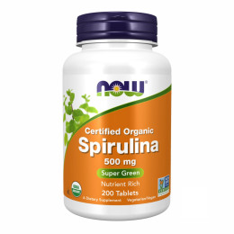 Spirulina 500 mg - 200 tabs Now Foods