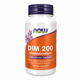 DIM 200 w/Calcium D-Glucarate - 90 vcaps Now Foods