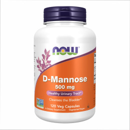 D-Mannose 500 mg - 120 Caps Now Foods