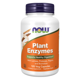 Plant Enzymes - 120 vcaps Now Foods