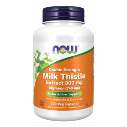 Silymarin Milk Thistle 300mg - 200 vcaps Now Foods