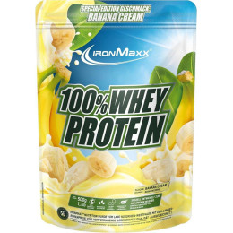 Протеїн IronMaxx 100 % Whey Protein 500g (Banana Cream) IronMaxx