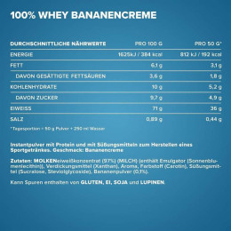 Протеин IronMaxx 100 % Whey Protein 500g (Banana Cream) IronMaxx