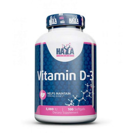 Вітамін D3 Haya Labs Vitamin D3 5000 IU 100 softgels