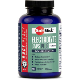 Электролиты SaltStick Electrolyte Caps Plus Caffeine (Buffered Electrolyte Salts) 100 Vegetarian Capsules