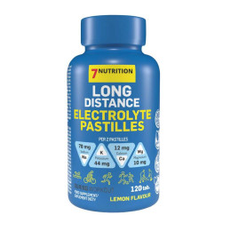 Электролиты 7 Nutrition Long Distance Electrolytes Pastilles 120tabs (Lemon) 7Nutrition