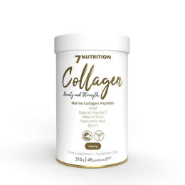 Колаген 7 Nutrition Marine Collagen Peptides (with Biotin & Silica & VItamin C & MSM & Hyaluronic Acid) 315g (Cherry) 7Nutrition