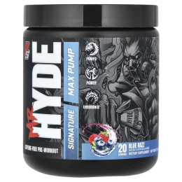 Mr. Hyde Signature Max Pump Pre-Workout Caffeine-Free 224g (Blue Razz)