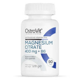 Цитрат магнію 400 мг + B6 Ostrovit Magnesium Citrate 400 mg + B6 90tabl OstroVit