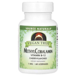 MethylCobalamin 1 mg 60 Lozenges (Cherry) Source Naturals