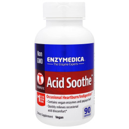 Пищевая добавка Acid Soothe, Enzymedica, 90 капсул