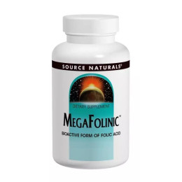 Фолиевая кислота витамин В9 Source Naturals (MegaFolinic) 800 мкг 60 таблеток