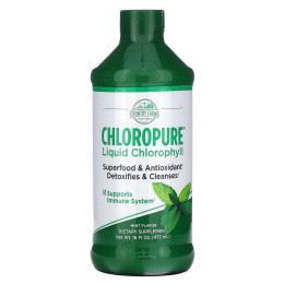 Country Farms, Жидкий хлорофилл Chloropure, мята, 16 жидких унций (473 мл)